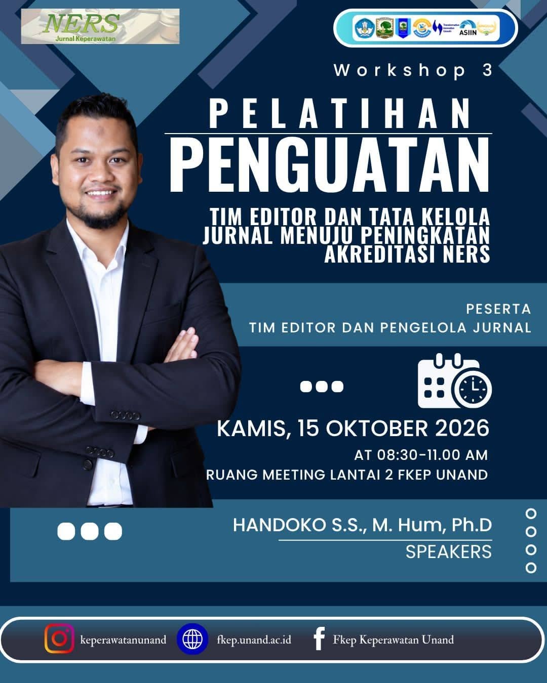Persiapkan Reakreditasi ARJUNA, Fakultas Keperawatan Unand Gelar Pelatihan Tata Kelola Jurnal NERS